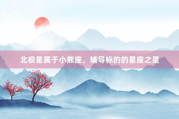 北极星属于小熊座，辅导标的的星座之星