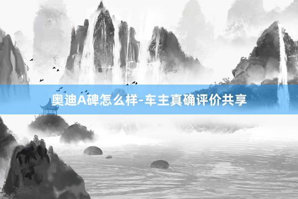 奥迪A碑怎么样-车主真确评价共享
